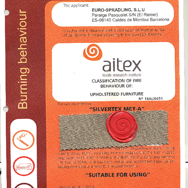 silvertex - flammability en 1021 1 2